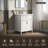 Eviora 30 In. Single Sink Freestanding White Bath Vanity With White Cultured Marble Top Assembled
