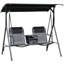 Steel Patio Dining Set Table,
