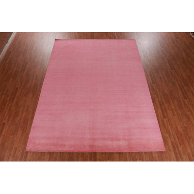 Tapis rose Gabbeh 9x12
