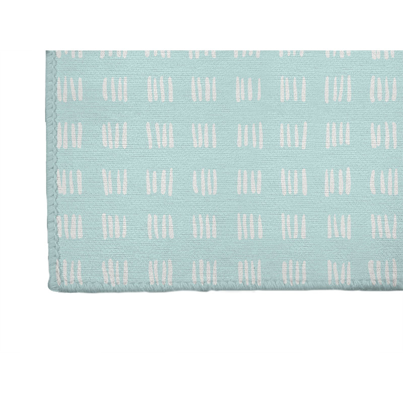 Tapis de jeu Dash Kids, Rectangle 5 pi x 7 pi, Bleu clair / bleu