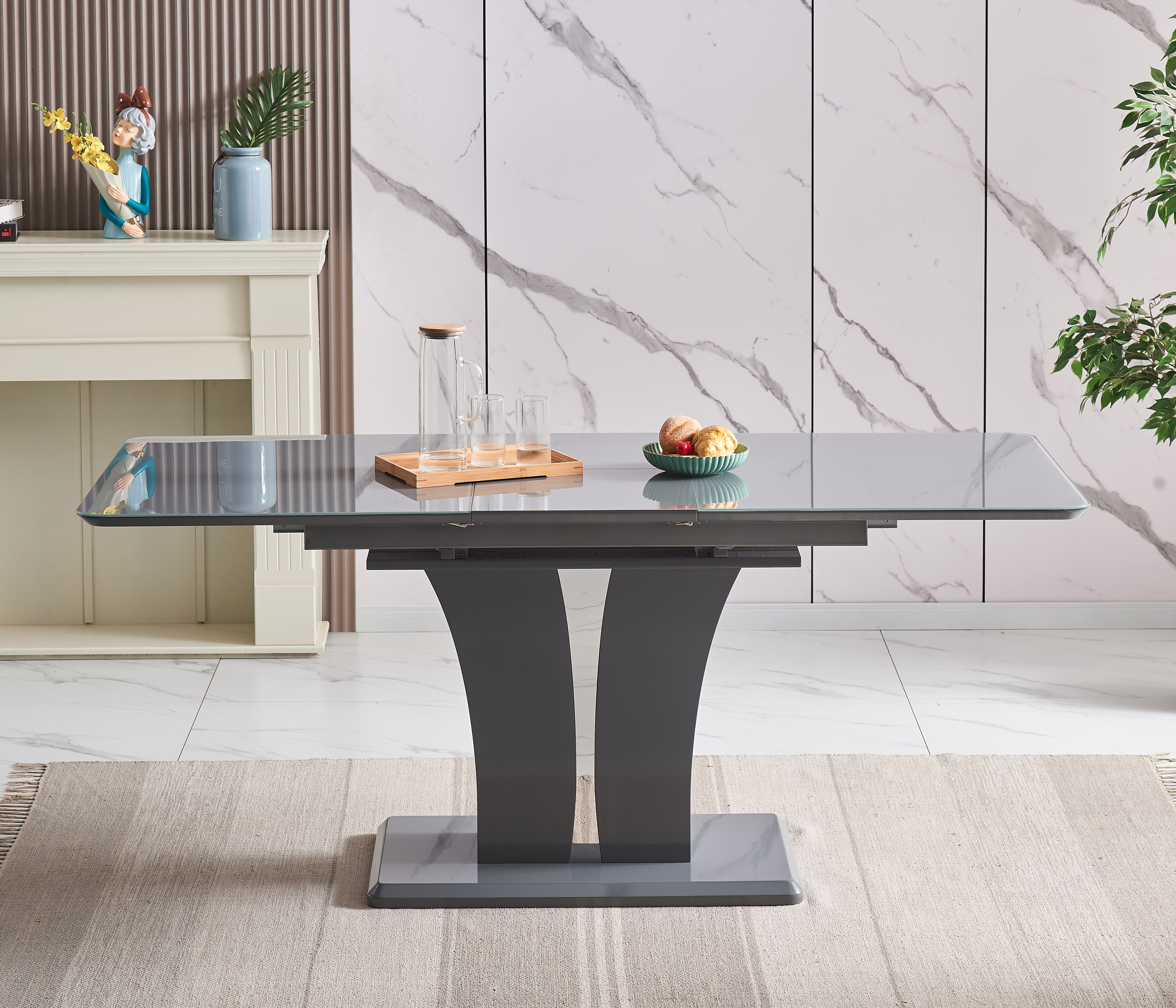 Irina extendable shop dining table