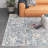 Levinson Geometric Machine Woven Navy/Beige Area Rug-1989775619
