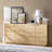 Clare Modern 63"W Slatted Door Sideboard with Horizontal Fluted and Adjustable Shelves-1176448059
