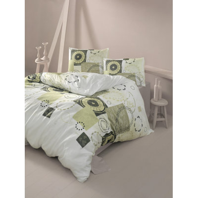 Cotton Geometric Shapes Duvet Cover Set