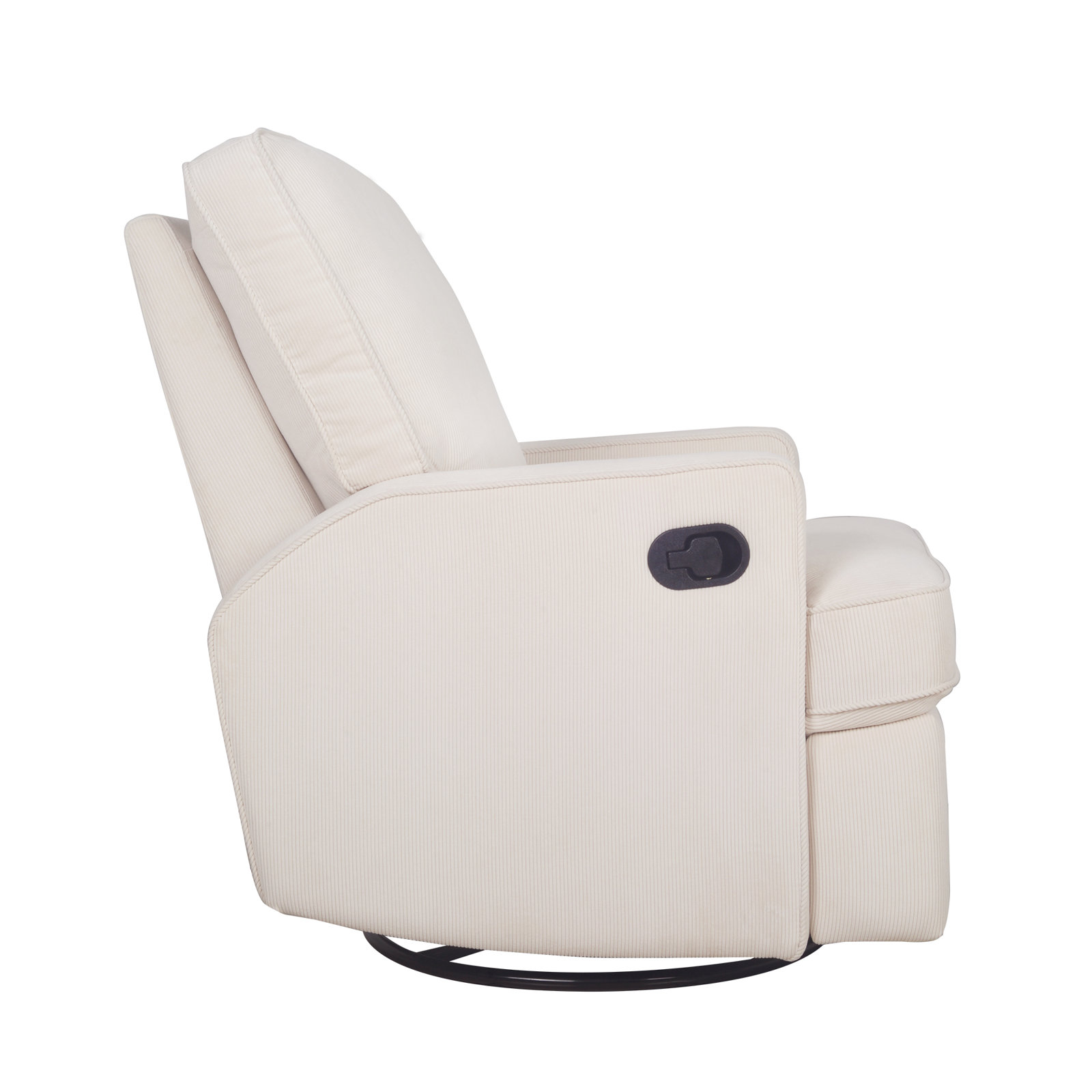 Tucker Swivel Glider, Ivory Corduroy