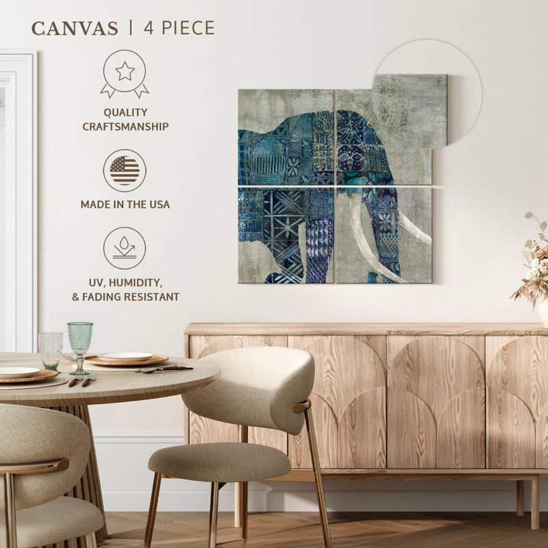 Brampt Botswana Patterns, 57" H x 57" W