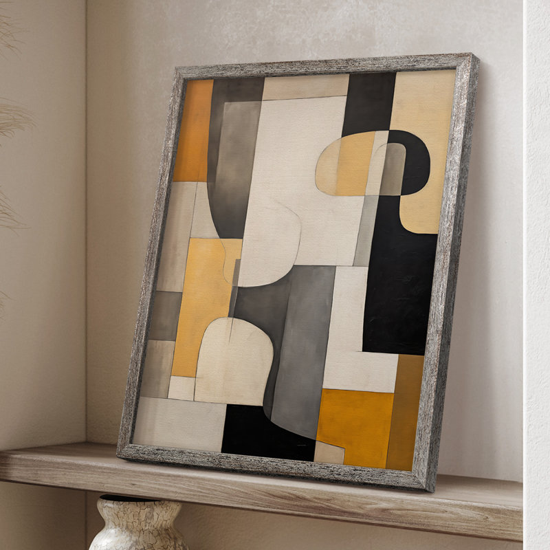 ABSTRACT Series DV, reproduction encadrée - bois massif