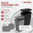 LEGRABOX Double 50 Qt. Orion Gray/Walnut Pullout Waste Container w/ BLUM Soft-Close for 18" Full-Height Frameless Base Cabinets-23617904-94679845-115789033