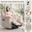 Fauteuil oscillant inclinable électrique en velours côtelé avec chaleur et massage, fauteuil de chambre de bébé électrique avec rangement caché-1336852534