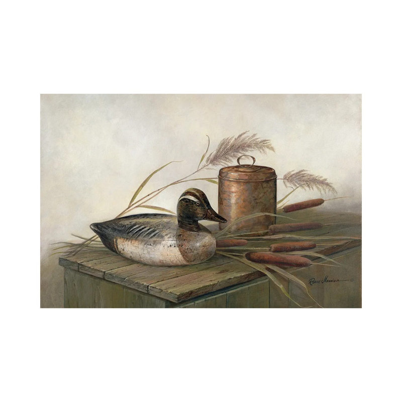 «Touch of Brass» par Ruane Manning - reproduction d'art, Aucun mat, Toile tendue, H 12 po x l 18 po x P 1,5 po