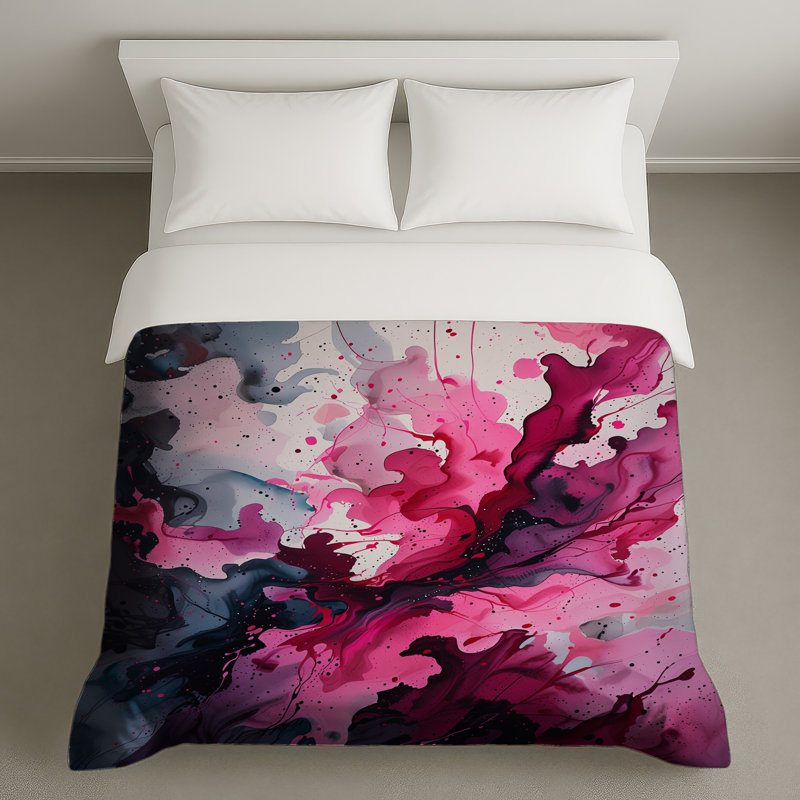 Housse de couette abstraite Modern Art, Lit simple