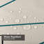 Rideau de douche bleu imperméable, rideaux de douche pour la salle de bain avec 12 crochets-1057088961