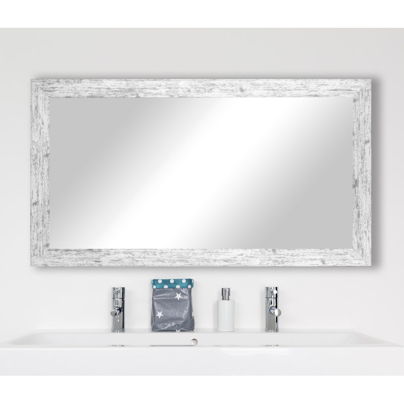 Miroir de salle de bain patiné, 33 po x 62 po