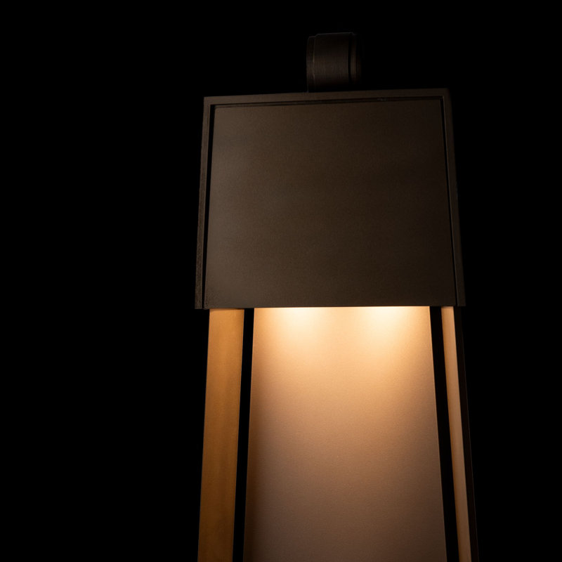 Revere Steel Wall Light, 32.4" H x 12.4" W x 4" D, Coastal Bronze, Coastal Dark Smoke