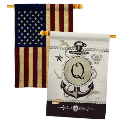 Drapeau de maison en polyester à 2 côtés 40 x 28 po