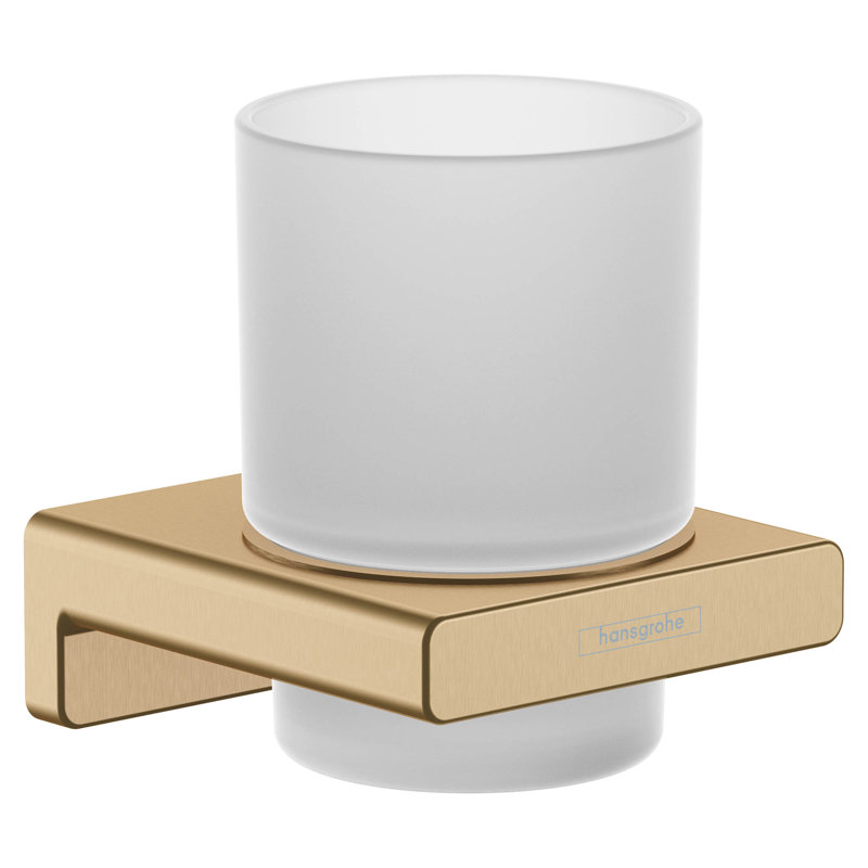 Hansgrohe AddStoris Toothbrush Tumbler, Brushed Bronze