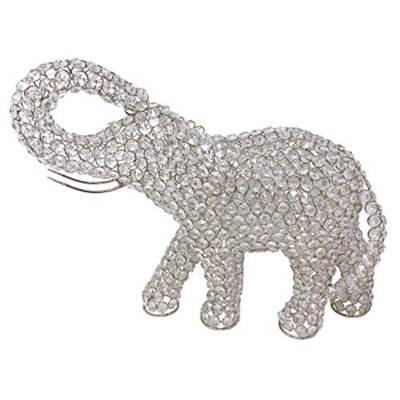 Cutshall 15" Silver Faux Crystal and Silver Tabletop Sculpture