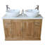 Arely 1230mm Double Bathroom Vanity with Vessel Ceramic Basin-16301818