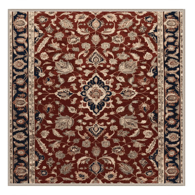 Machine Washable Persian Brown Area Rug