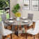 47 Inch Round Dining Table for 4 Farmhouse Kitchen Table