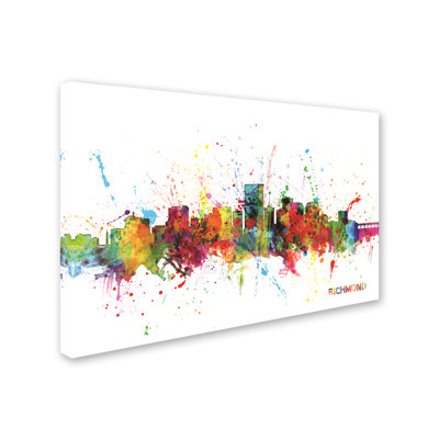 « richmond virginie horizon », impression sur toile