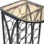 Tiaya Wine Bottle & Glass Rack Black