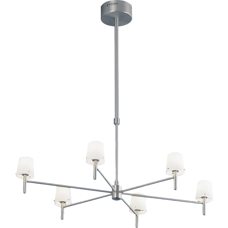 Kopnisky 6 - Light Pendant, Satin Nickel