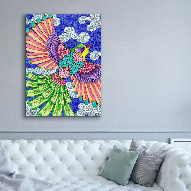 Toile épique «Winged Things 23» par Hello Angel, H 54 po x l 40 po x P 1,5 po