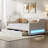 Modern Upholstered Daybed With Led Belt, Trundle And Button Tufted Design-1167754133