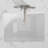 Ceramic Bathroom Sink - Pure White Rectangle Deep Bowl With Overflow, Low Water Absorption, Fashionable For Lavatory Vanity Look