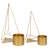 Nika 2 Piece Metal Hanging Planter Set