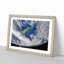 Curve of Planet Earth in Abstract - Picture Frame Graphic Art Print-55679835-55679836
