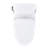 TOTO Ultramax WASHLET+ S7A One-Piece Elongated 1.28 GPF Auto Flush Universal Height Toilet with CEFIONTECT, Cotton White - MW6084736CEFGA#01
