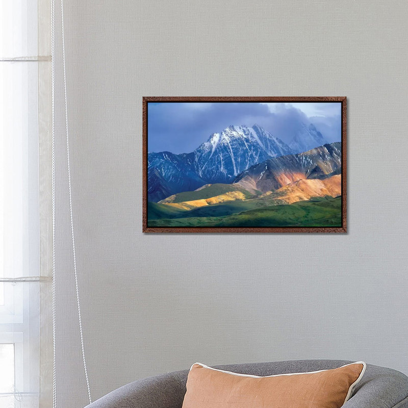 Alaska Range And Foothills, Denali National Park, Alaska 1 Piece Wall Art on Canvas, 66.04 cm H x 45.72 cm W, Classic Wood