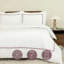 MHG Living Duvet Cover Set Kensington Burgundy Baratta Stitch Design Cotton Bedding - Includes 2 Pillowcases-122257775