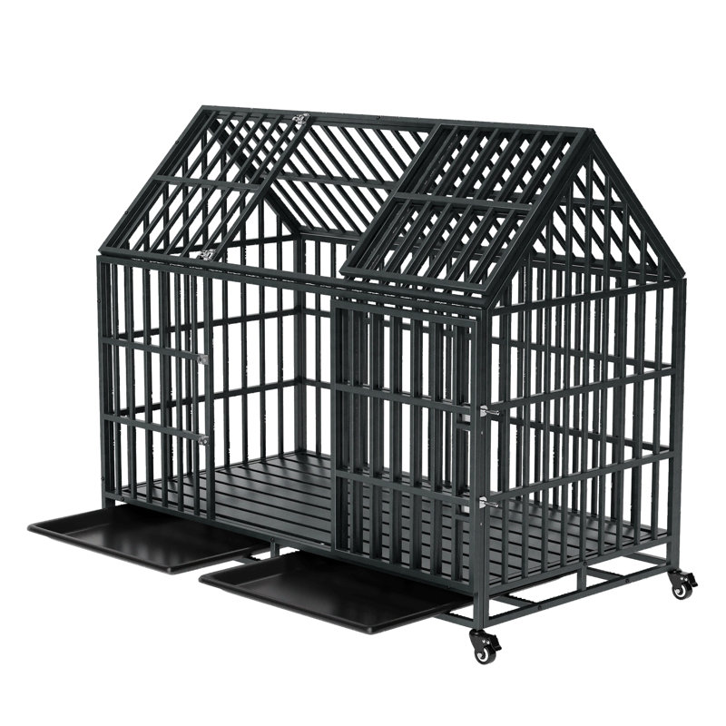Cage pour chien robuste 52 po avec toit