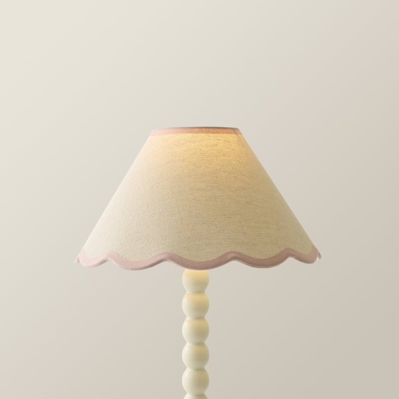 Florie Novelty Lamp Shade ( Clip On ), 15cm H x 27.5cm W x 27.5cm D, Cream/Pink