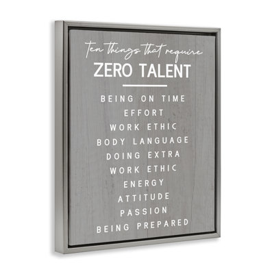  "Motivation Zero Talent" par Daphne Polselli