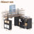 63" Farmhouse Electric Standing Desk Adjustable Height Sit Stand Corner Stand Desks, L Shaped Standing Computer Desk With Power Outlets & Storage Drawers & Sliding Door For Home Office-372807730-382164546