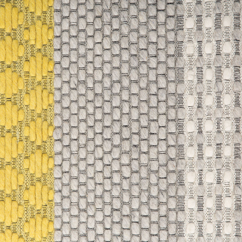 Gaige Striped Wool Hand Woven Area Rug, Rectangle 160 x 230cm
