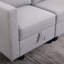 Petit canapé modulaire modulaire en forme de L 3 places Canapé modulaire convertible avec repose-pieds
