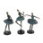 Minnich Polystone Dancer Teal Decorative Sculpture Set
