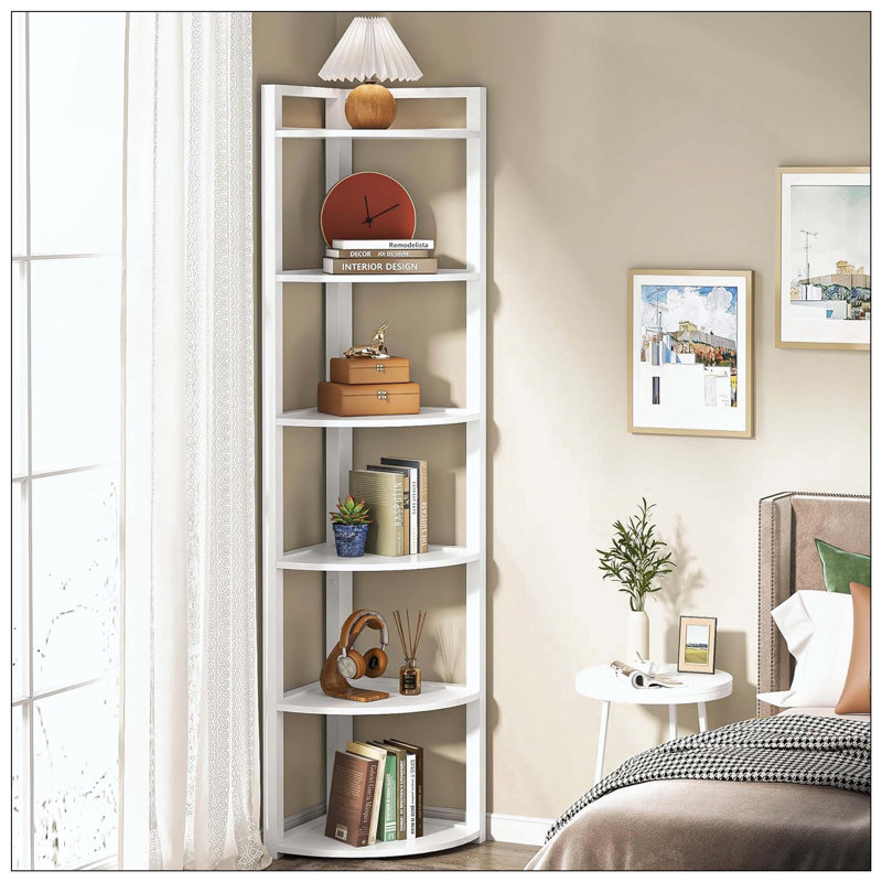 Bibliothèque de bureau 6 niveaux, Blanc