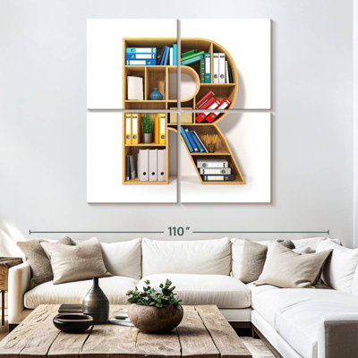 Keiri R Shaped Bookshelf