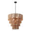 Aleris 5 - Light Shaded Tiered Rattan Pendant-2013133931