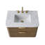 Ensemble de meuble-lavabo simple 30 po avec dessus en pierre reconstituée Liljan-1238032367