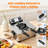 1800W 5.3QT Deep Fryer with 3 Frying Baskets, Adjustable Temperature, Lid with Viewing Window, Stainless Steel