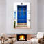 Porte d'entrée bleu foncé Lilie-108548747