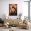 «Sacred Heart Jesus», œuvre d'art, impression sur toile encadrée-126031133-126031134
