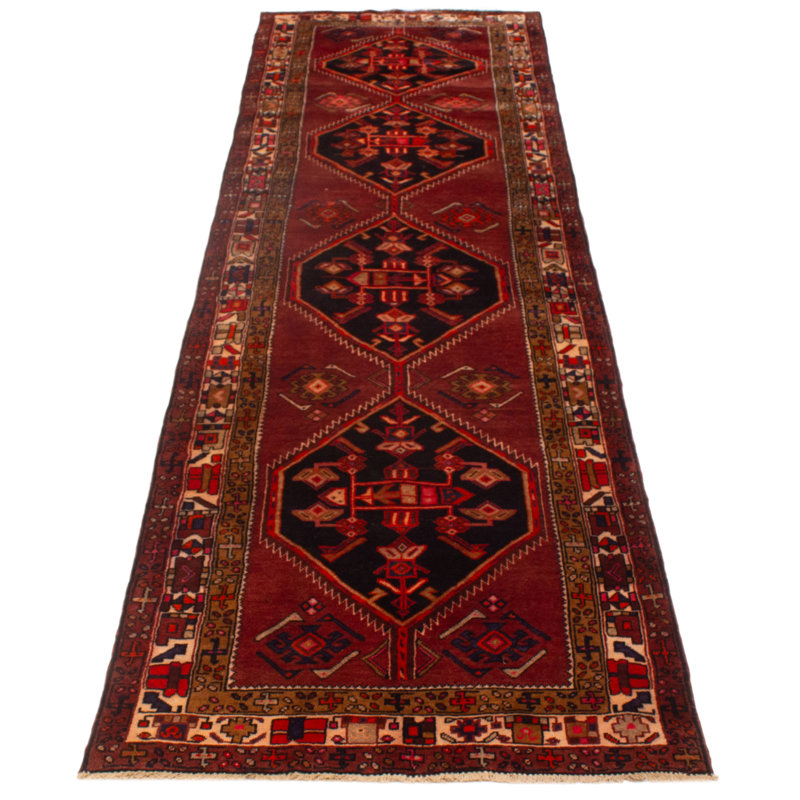 Aveneet One-of-a-Kind Runner 3'11" X 13'3" 1990s Runner Wool Area Rug